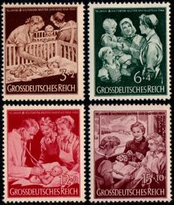 ✔️ GERMANY REICH 1944 - NAZI CHARITY FUND - Mi. 869/872 ** MNH OG [DR869]