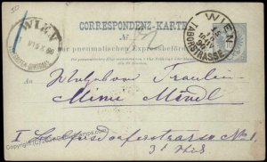 Austria Empire 10Kr Rohrpost Pneumatic Mail Postal Stationery Card G67598