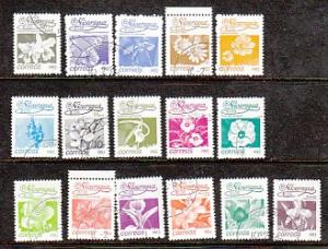 Nicaragua Flowers 1209-1224 CTO VF NH