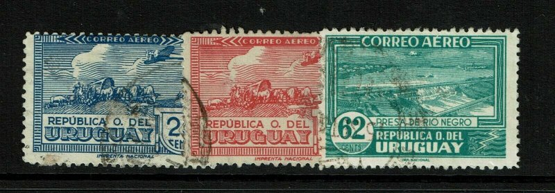 Uruguay SC# C84 - C86 Used - S11980