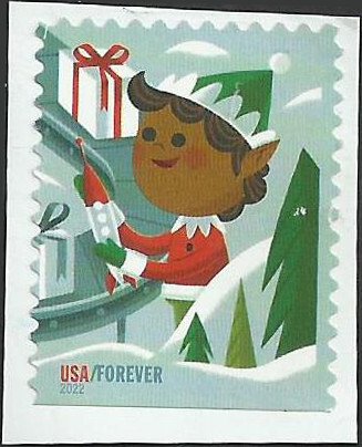 Holiday Elves 2022, Discounted Forever Stamps