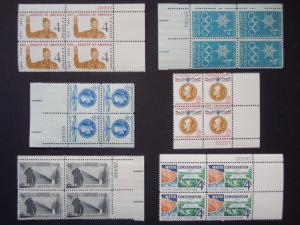 1960 US Plate Block Year Set Complete  #1139-1173  MNH OG 35 Plate Blocks