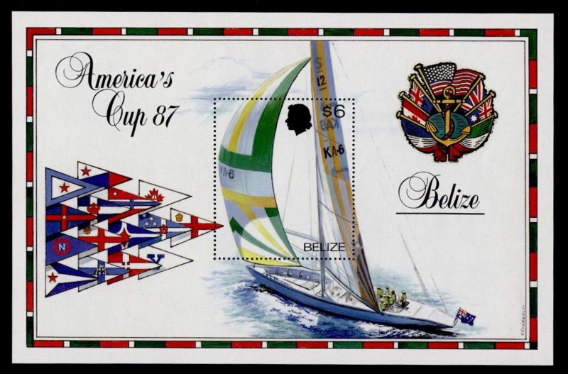 Belize 862 MNH America's Cup Yachting