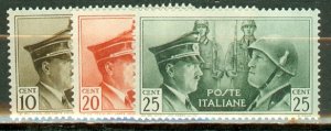 FD: Italy 418ff mint changed colors set of 3 CV $105