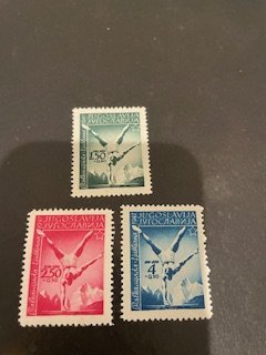 Yugoslavia sc B142-B144 MHR comp set