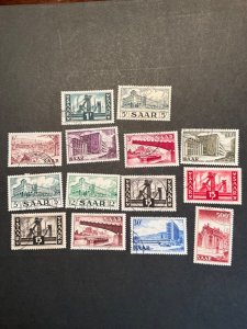 Stamps Saar Scott #232-45 used