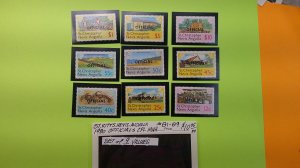 St. Chritopher Nevis Anguilla 1980 Scott# O1-O9 complete MNH XF set of 9