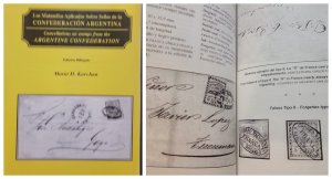 O) URUGUAY, BOOK, CANCELLATIONS ON STAMPS FROM  THE ARGENTINE CONFEDERATION,  MA