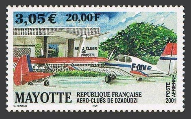 Mayotte C5,MNH. Dzaoudzi Aero Club,2001.