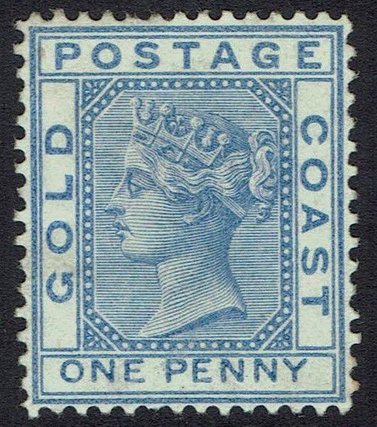 GOLD COAST 1876 QV 1D WMK CROWN CC PERF 14