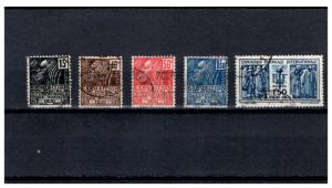 France 1930-31 Scott 258-62 u fvf cmplt set scv $4.25 less 65%=$1.49 BIN