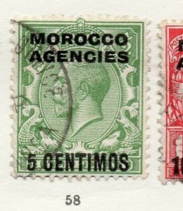 Morocco Agencies 1920s-30s Early Issue Fine Used 5c. Optd Surcharged NW-169068