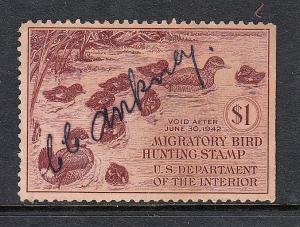 US Duck Stamp RW8 Used
