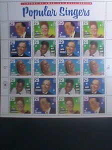 ​UNITED STATES-1994-SC#2849-53- AMERICAN MUSIC-FAMOUS POPULAR SINGERS-MNH  VF