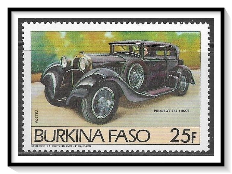 Upper Volta #709 Vintage Autos MNH