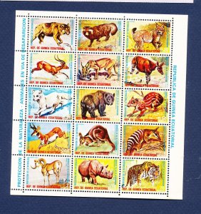 EQUATORIAL GUINEA -  - MNH S/S - Animals of East Africa -
