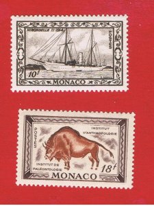 Monaco #242 & 244   MVFLH OG  Various Scenes  Free S/H