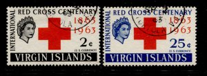 British Virgin Islands #141-142 Red Cross Set Used