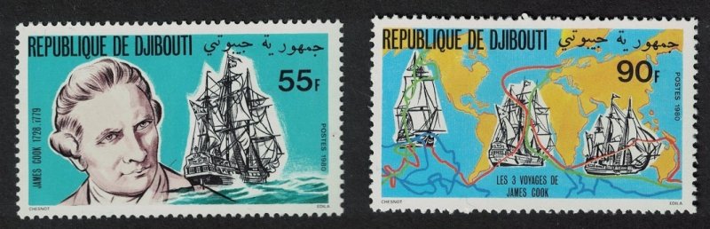 Djibouti Captain James Cook 2v 1980 MNH SG#799-800 MI#287-288