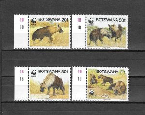 BOTSWANA 1995 WWF SG 809/12 MNH