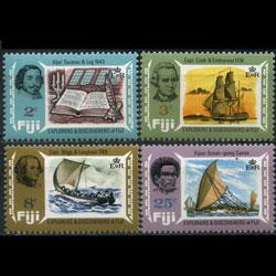 FIJI 1970 - Scott# 293-6 Explorers Set of 4 NH