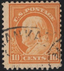 SC#510 10¢ Franklin (1917) Used