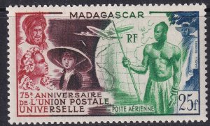 Madagascar 1949 Sc C55 air post MH*