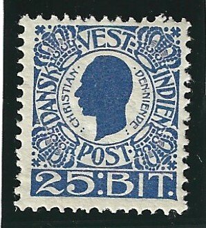 Danish West Indies (DWI) Scott #34 Mint 25b 2019 CV $8.75