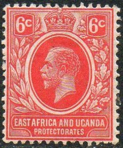 East Africa and Uganda 1912 6c  red MH