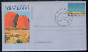 Australia Aerogramme Postal Stationary U/A FDC