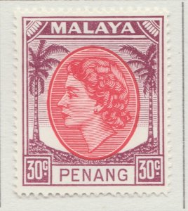1955 Malaysia Penang 30cMH* Stamp A29P17F32441-
