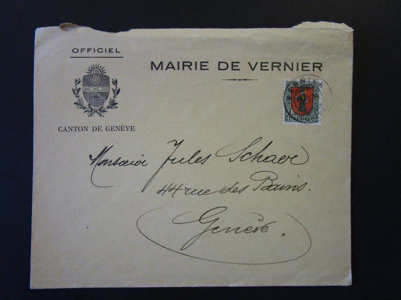 Switzerland 1924 Pro Juventute Official Canton Geneve Cover - Z5128