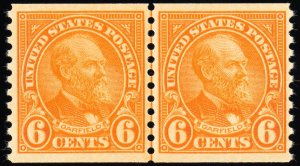 US Stamps # 723 MNH Superb Gem Line Pair