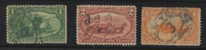 United States #285-87 Used Multiple