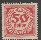 Austria J82, POSTAGE DUE, MINT, NEVER HINGED. F-VF. (1397)