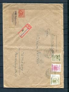 Allied Occupation Large registered cover
