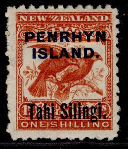 COOK ISLANDS - Penrhyn Island EDVII SG16b, 1s orange-red, M MINT. Cat £65.