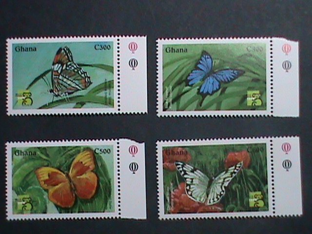 GHANA 1999 SC#2094-7 COLORFUL BEAUTIFUL LOVELY BUTTERFLY MNH SET VERY FINE