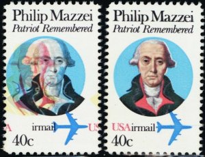 C98, Mint NH 40¢ Mazzei Amazing Color Shift ERROR HIPSTAMP SPECIAL!