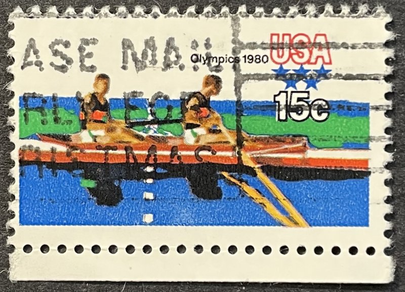 US #1793 Used F/VF 15c USA 1980 Olympics Rowing 1979 [G13.4.3]