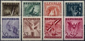 1946 Austria Antifa-Exhibition in Vienna Never Forget compl. set VF/MNH!