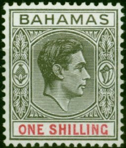 Bahamas 1942 1s Black & Carmine SG155b Fine LMM