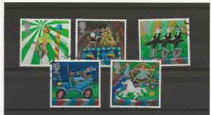 Great Britain 2002 Europa Circus sg.2275-9 set of 5    used 