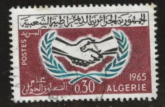 ALGERIA Scott 337 Used ICY stamp 1965