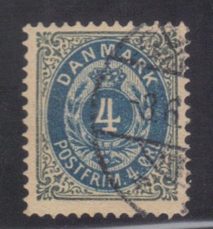 DENMARK SC# 26 USED 4c 1875-79   SEE SCAN