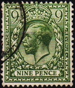 Great Britain. 1912 9d  S.G.427 Fine Used