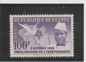 Guinea  Scott#  174  MH  (1959 Proclamation of Independence)