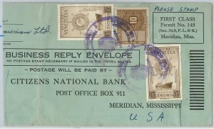 58725 - VENEZUELA - POSTAL HISTORY: REVENUE stamp used on COVER to USA - BOATS