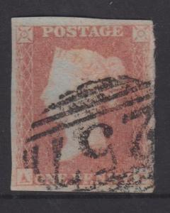 Great Britain 1841 QV 1d Red Brown Sc#3 Imperf Used AE