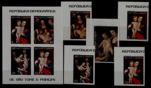 St.Thomas prince 469-73a MNH imperf. Painting/Rubens